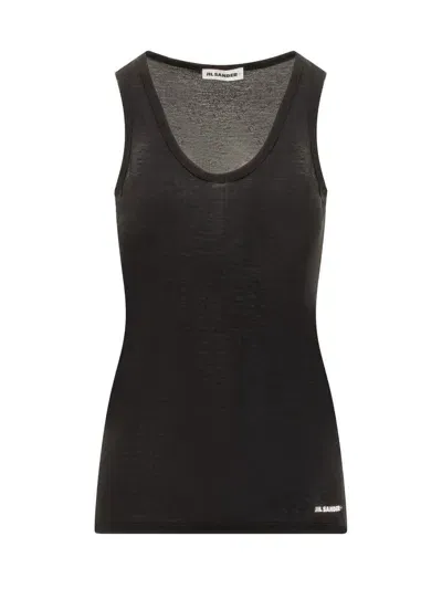 Jil Sander Tank Top In Black