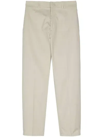 Jil Sander Tapered Trousers In Neutrals