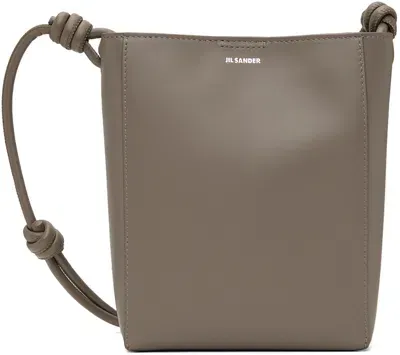 Jil Sander Taupe Giro Crossbody Small Bag In 228 Taupe Grey