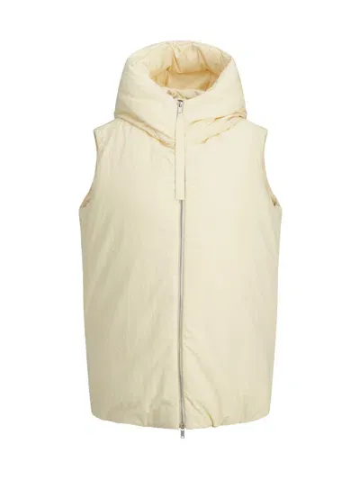 Jil Sander Vest In Light Beige