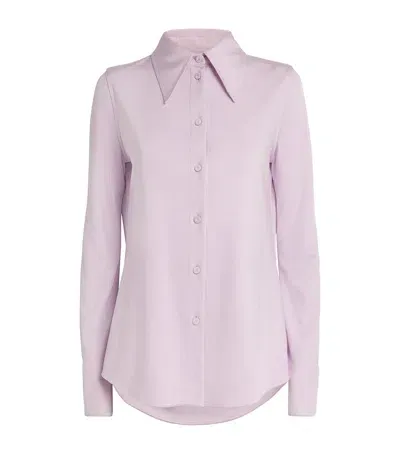 Jil Sander Viscose Shirt In Purple