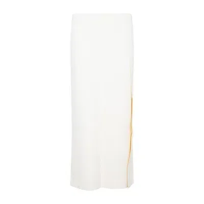 Jil Sander Viscose Skirt In Beige