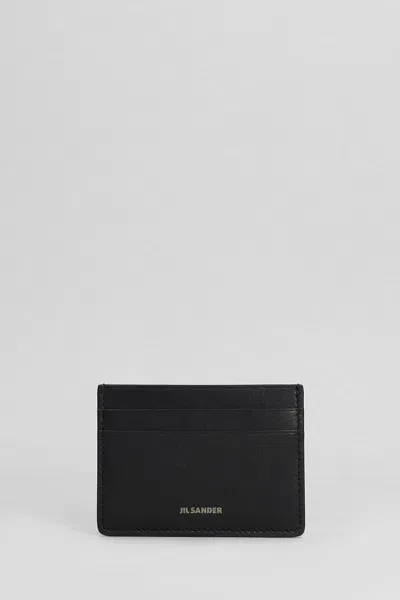 Jil Sander Wallet In Black Leather