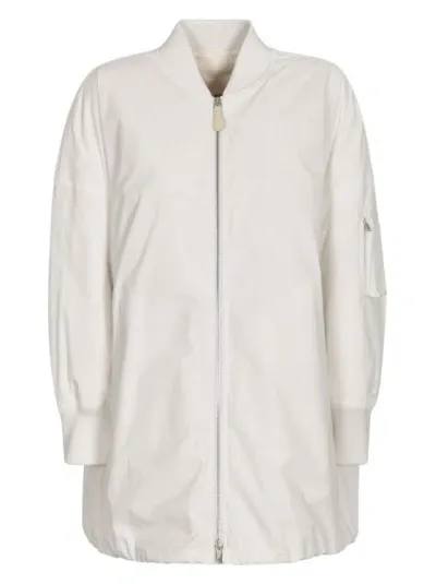 Jil Sander White Cotton Padded Jacket