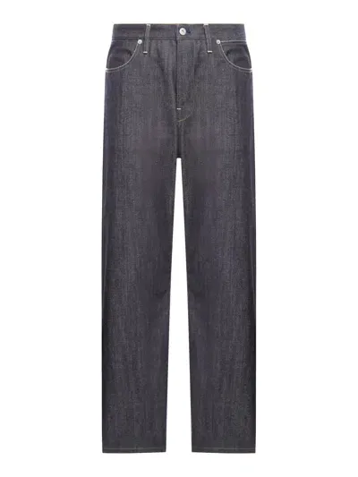 Jil Sander Wide-cut Five-pocket Jeans In Blue