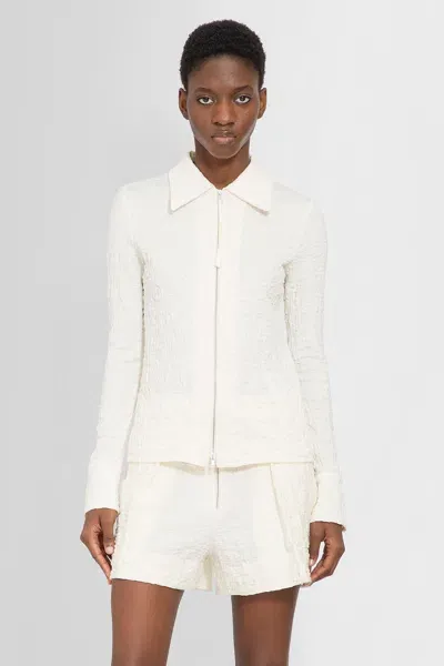 Jil Sander Woman White Shirts In Neutral