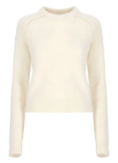 Jil Sander Wool And Mohair Sweater In Neutrals