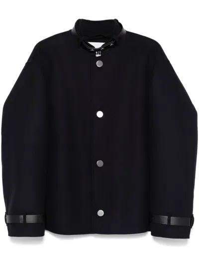 Jil Sander Wool Jacket In Blue