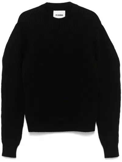 Jil Sander Wool Sweater In Black