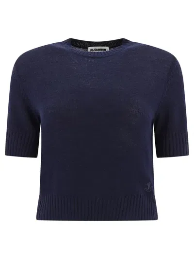 Jil Sander Wool Sweater In Blue