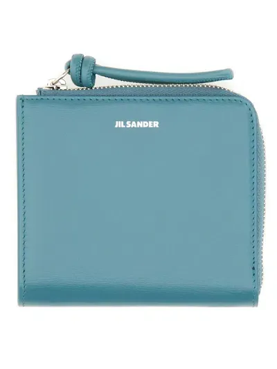 Jil Sander Zipped Wallet In Black