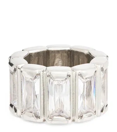 Jil Sander Zircon Ring In Grey