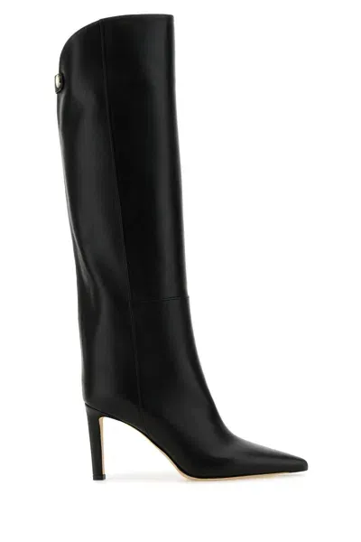 Jimmy Choo Alizze Ks 85 Boot In Black Leather