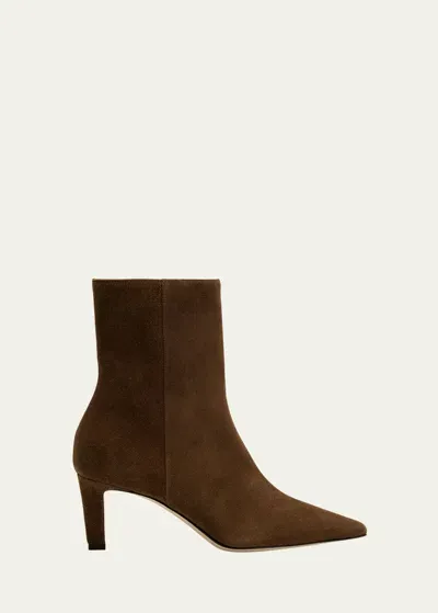 Jimmy Choo Alizze Suede Ankle Booties In Oak