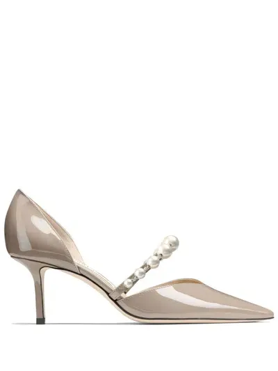 Jimmy Choo Aurelie 65mm Pumps In Beige