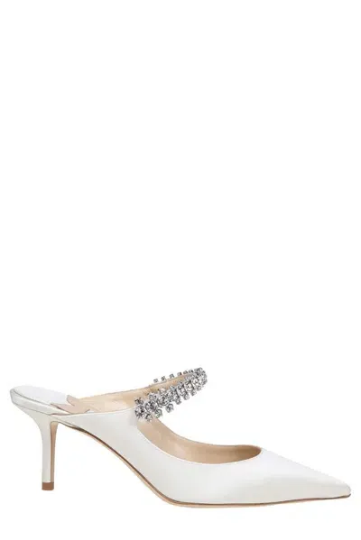 Jimmy Choo Bing 65 Pointed Toe Pumps In White