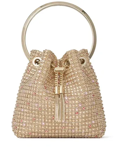 Jimmy Choo Bon Bon Tote Bag In Gold