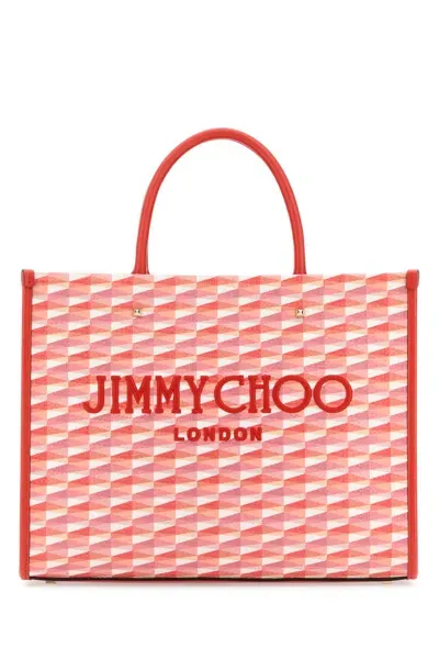 Jimmy Choo Handbags. In Paprikacandypinkmixlightgold