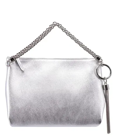 Jimmy Choo Callie Handbag In Silver