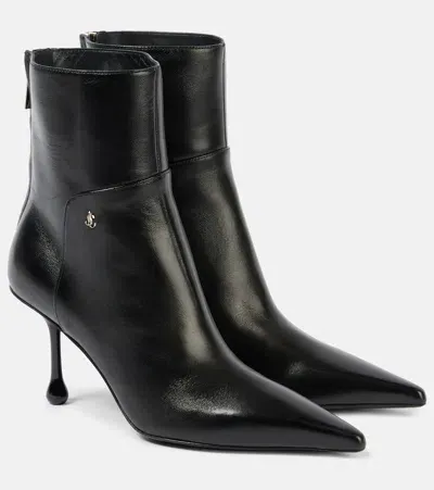 Jimmy Choo Ankle Boots Cycas 80 Aus Leder In Schwarz