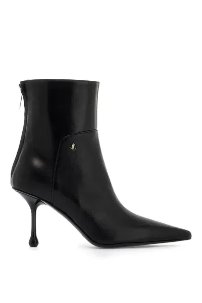 Jimmy Choo Cycas Pointed Toe Ankle Boots In Black