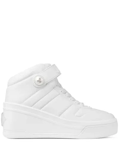 Jimmy Choo Del Mar Sneakers In Weiss