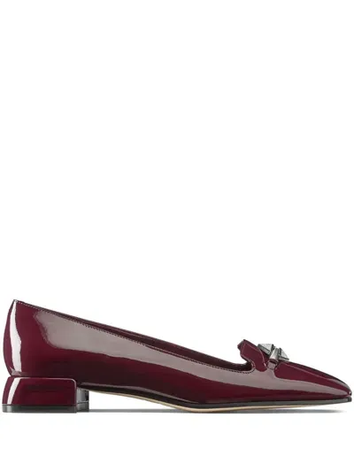 Jimmy Choo Ravi Ballerina Shoes In Red