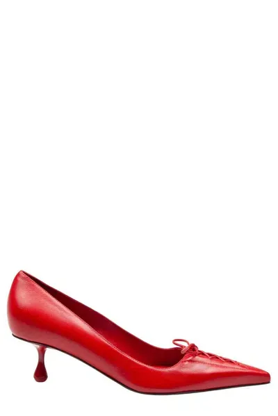 Jimmy Choo Scarlett 50 Pointed In Red