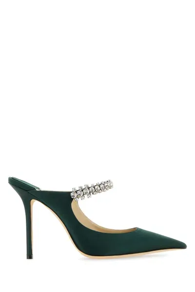 Jimmy Choo Heels In Darkgreen