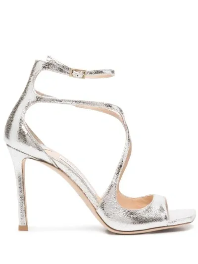 Jimmy Choo Sandali-37.5 Nd  Female In Metallic