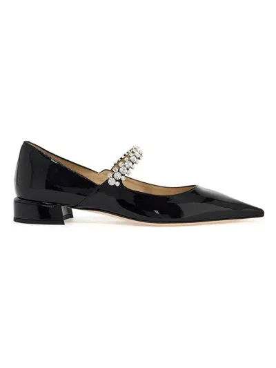 Jimmy Choo Black Bing Pump Ballerina Flats In Nero