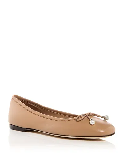 Jimmy Choo Women's Elme Ballet Flats In Biscuit