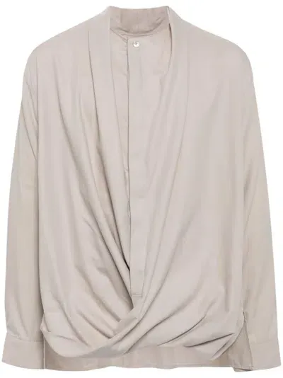 Jiyongkim Cotton Shirt In Neutral