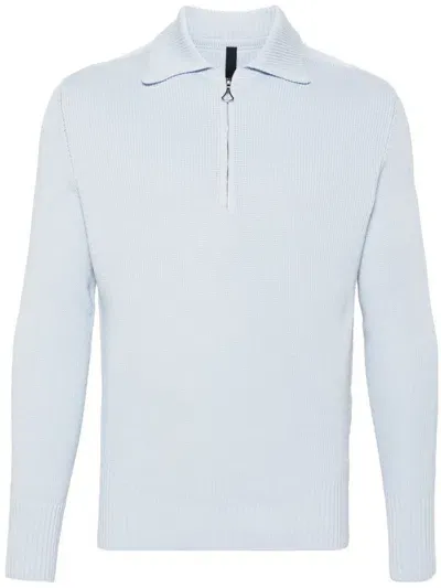 J.lal Lancet Half-zip Jumper In Blue