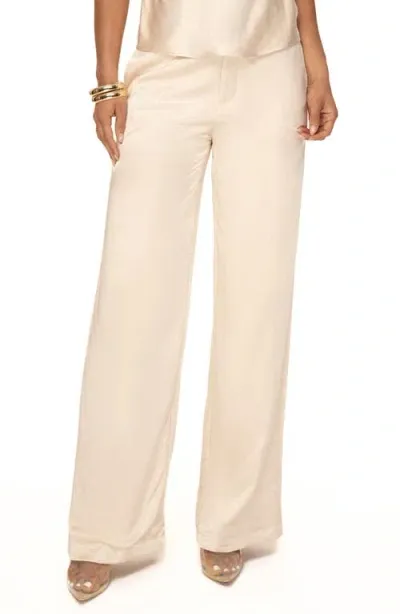 Jluxlabel Ever After Satin Pants In Champagne