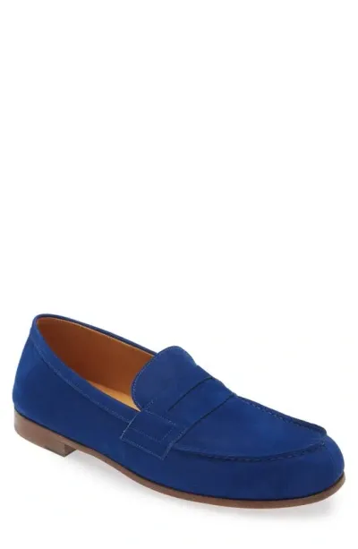 Jm Weston Le Moc Loafer In Cobalt