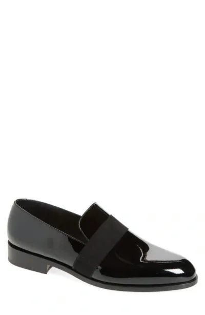 Jm Weston Smoking Loafer In Black