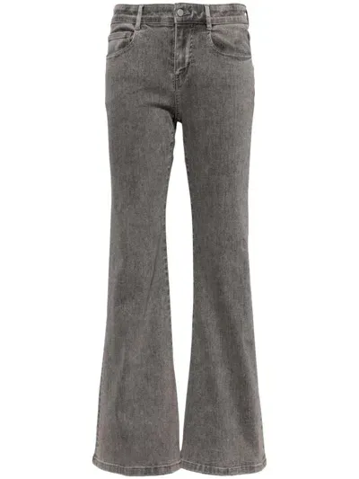 Jnby Flared Cotton Jeans In Grey