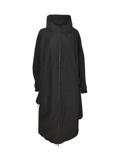 Jnby Hooded Long Zip Jacket In Black