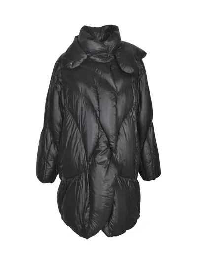 Jnby Quilted Wrap Jacket In Black