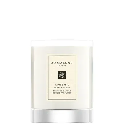 Jo Malone London Lime Basil & Mandarin Travel Candle 60g In Metallic