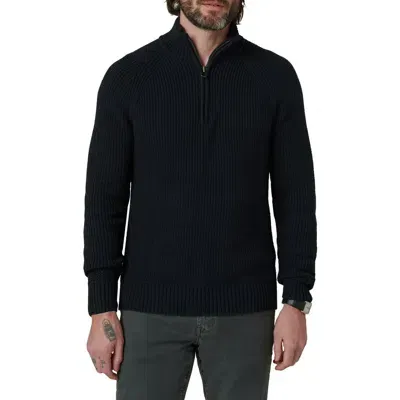 Joe's Archie Quarter Zip Sweater In Black