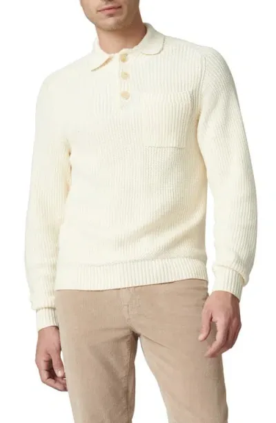 Joe's Ruben Polo Sweater In Chalk