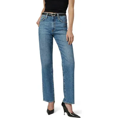 Joe's The Margot Embellished High Waist Straight Leg Jeans In Stargaze