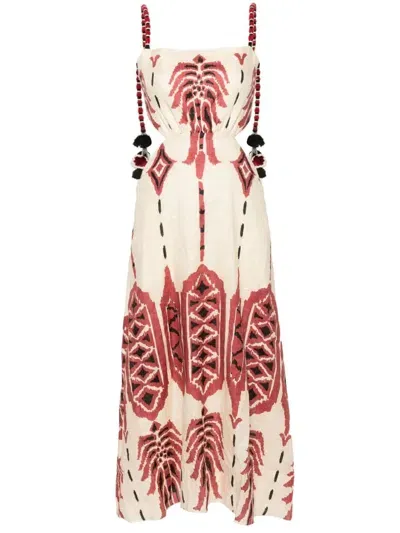 Johanna Ortiz Palm Of Tiahuanaco Maxi Dress In Neutrals