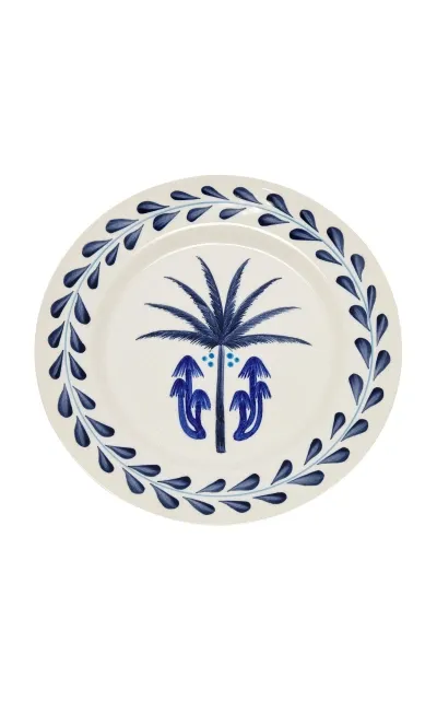 Johanna Ortiz Set Of 2 Midnight Blue Wild Beauty Dessert Plate