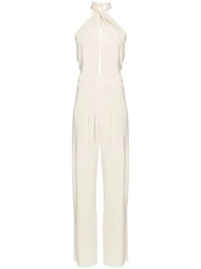 Johanna Ortiz White Mark Of Honor Jumpsuit In Neutrals