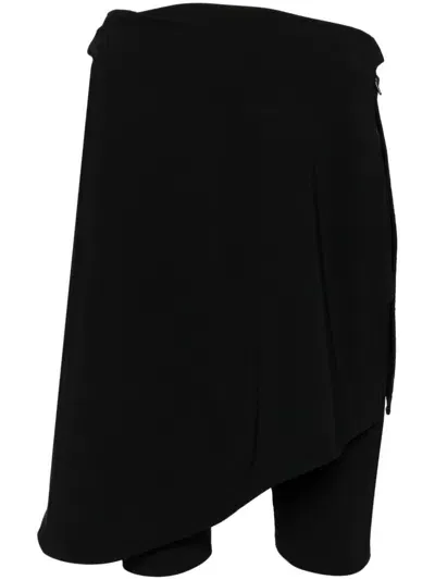 Johanna Parv Asymmetric Skort In Black