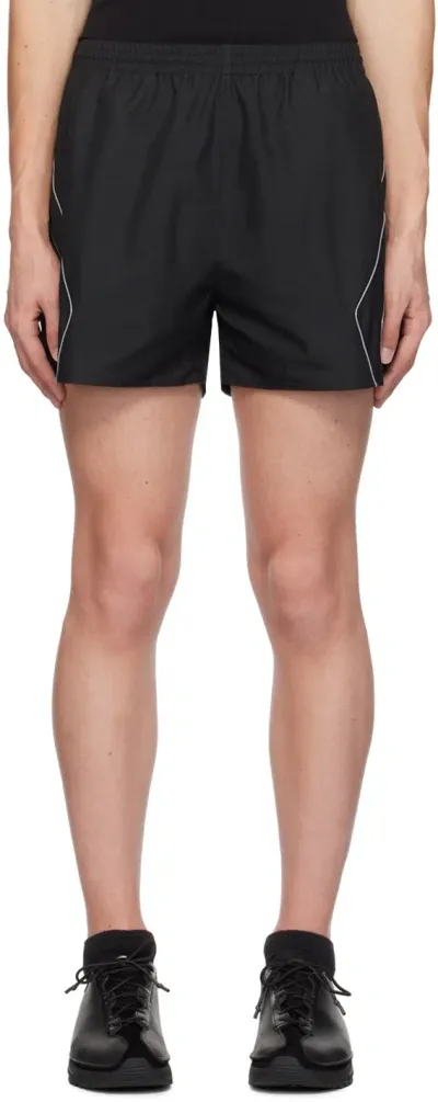 John Elliott Black Paneled Shorts