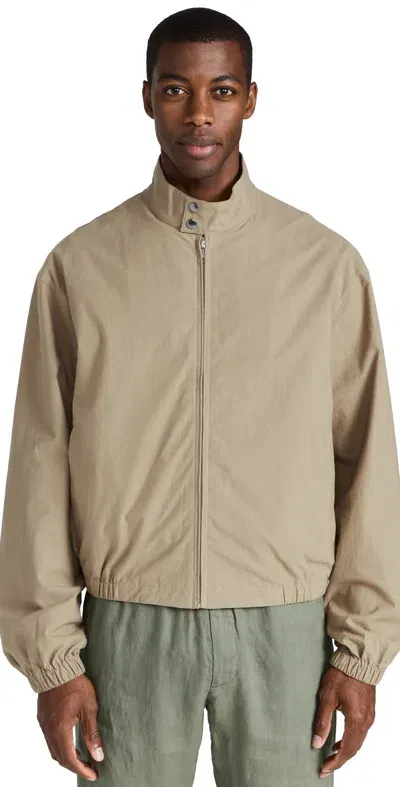 John Elliott Cotton Harrington Jacket In Neutrals